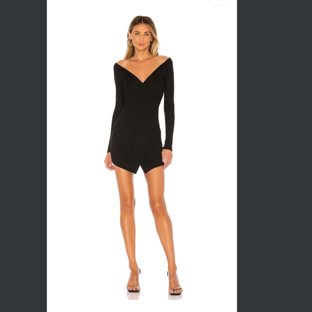 Superdown Thali Sweater Dress in Black